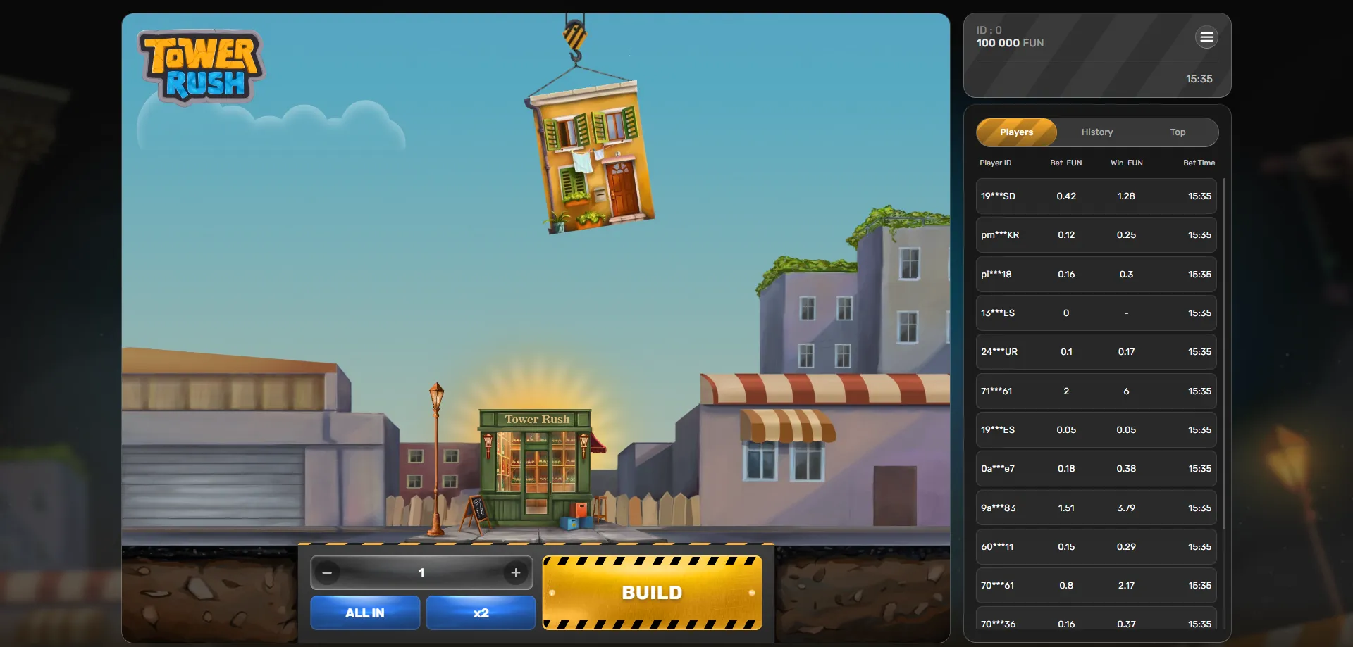 Tower Rush crash game overview — how to get started in 2026